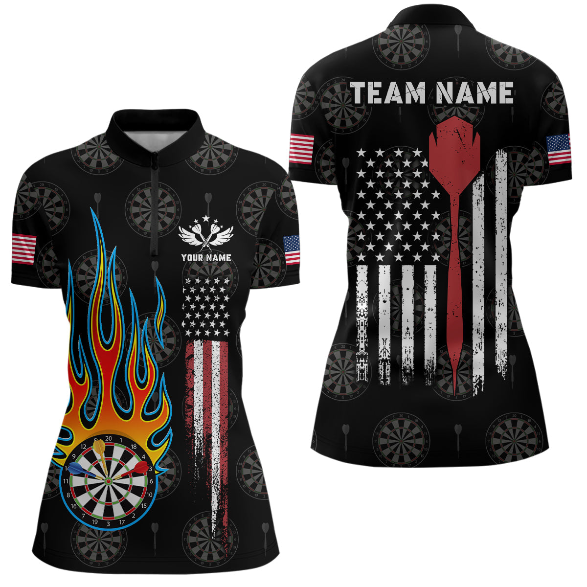 Flame Darts American Flag Darts Custom Patriotic Dart