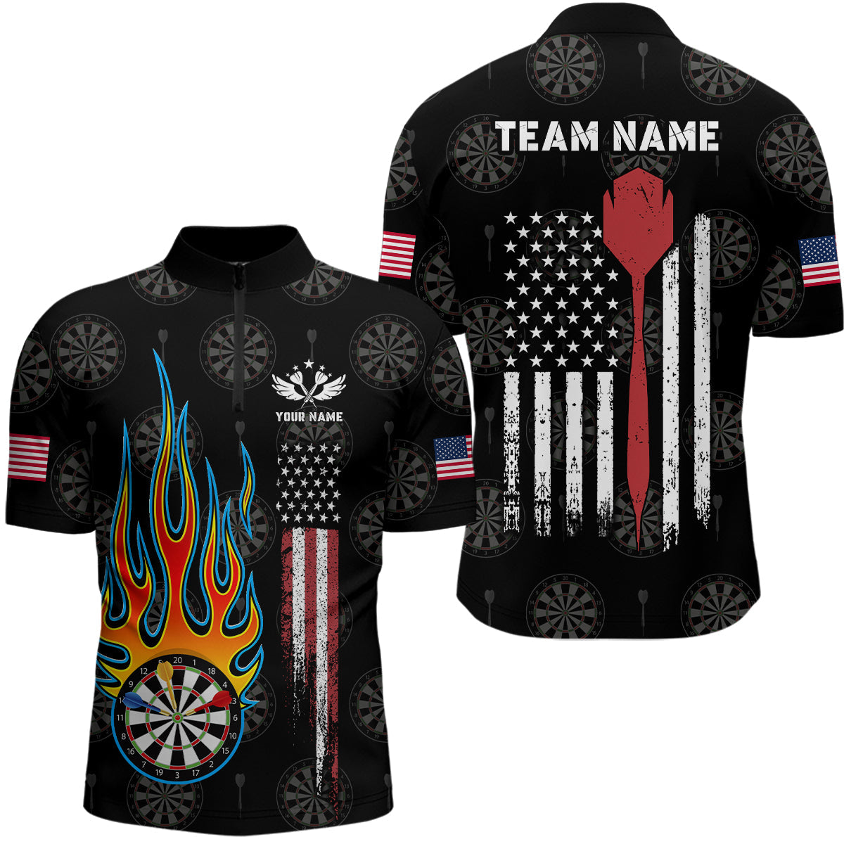 Flame Darts American Flag Darts Custom Patriotic Dart