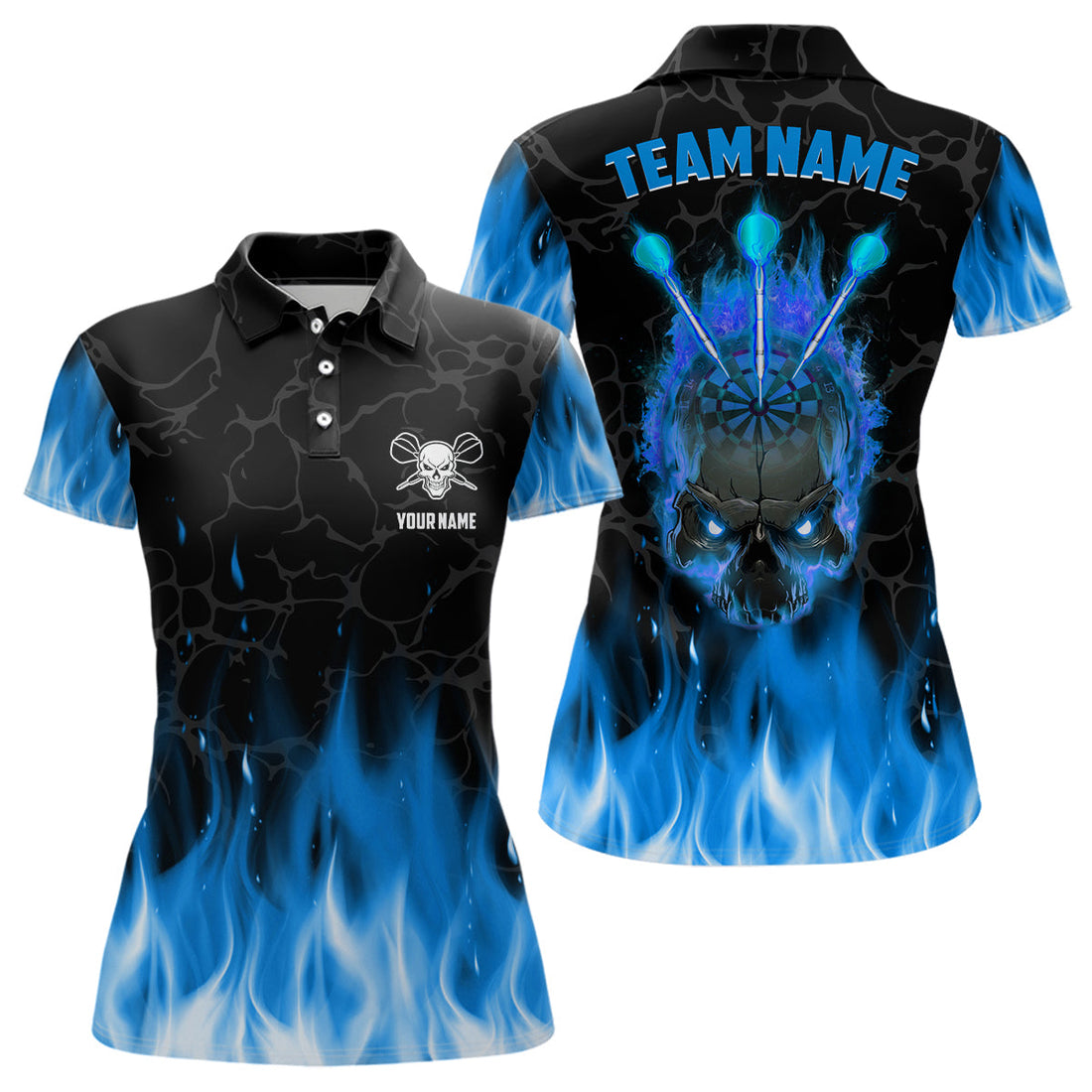 Blue Flame Skull Darts Custom Scary Darts Dart