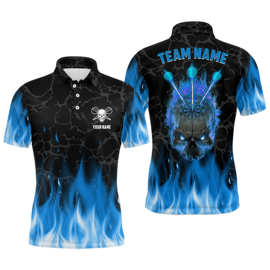 Blue Flame Skull Darts Custom Scary Darts Dart