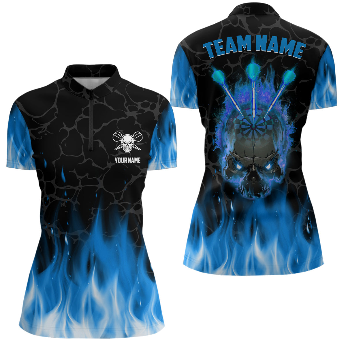 Blue Flame Skull Darts Custom Scary Darts Dart