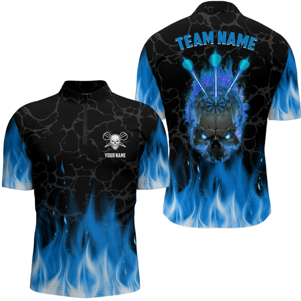Blue Flame Skull Darts Custom Scary Darts Dart