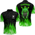 Green Flame Skull Darts Custom Scary Darts Dart