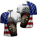 American Flag Women Darts Quarter-Zip Custom Darts For Dart Lovers Dart