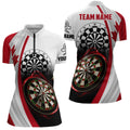 Canada Flag Women Darts Quarter-Zip Custom Darts For Dart Lovers Dart