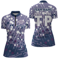 Navy Purple Darts Quarter-Zip Cool Darts Dart For Team