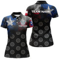 Personalized Smoke Texas Flag Dart Quarter-Zip, Patriotic Darts Dart VHM1102