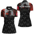 Personalized Smoke Canada Flag Dart Quarter-Zip, Patriotic Darts Dart VHM1095