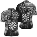 Personalized Tribal White Black Dart Quarter-Zip Dart Custom Dart Team VHM1146