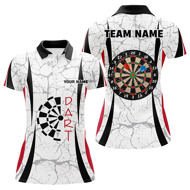 Personalized White Dart Quarter-Zip Custom Dart Dart Team VHM1148