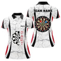 Personalized White Dart Quarter-Zip Custom Dart Dart Team VHM1148