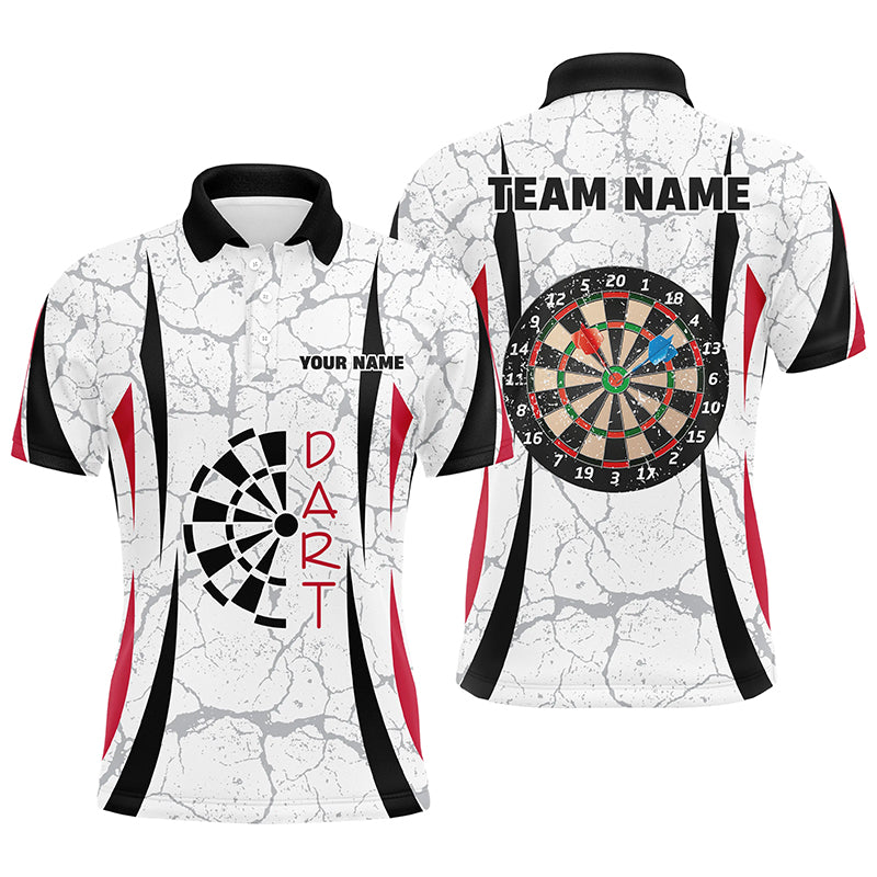 Personalized White Dart Quarter-Zip Custom Dart Dart Team VHM1148