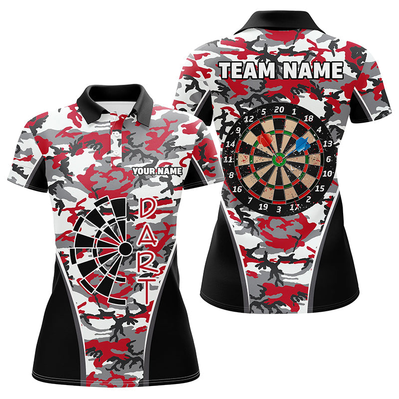 Personalized Red Camo Dart Quarter-Zip Custom Dart Dart Team VHM1149