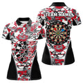 Personalized Red Camo Dart Quarter-Zip Custom Dart Dart Team VHM1149