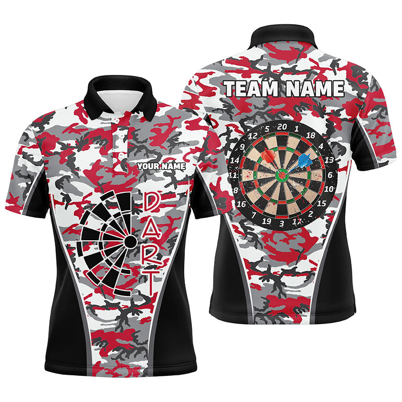Personalized Red Camo Dart Quarter-Zip Custom Dart Dart Team VHM1149