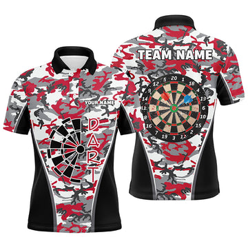 Personalized Red Camo Dart Quarter-Zip Custom Dart Dart Team VHM1149