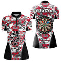 Personalized Red Camo Dart Quarter-Zip Custom Dart Dart Team VHM1149