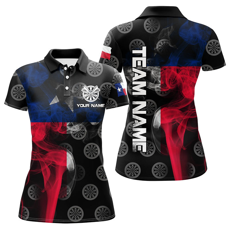 Personalized Smoke Texas Flag Dart Quarter-Zip, Patriotic Darts Dart VHM1099