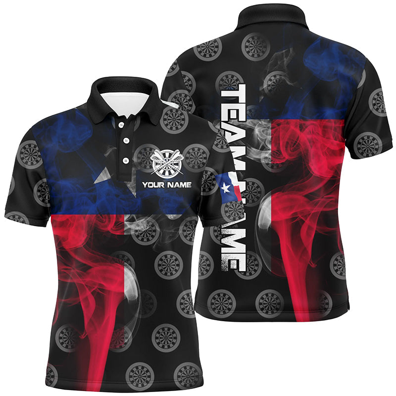 Personalized Smoke Texas Flag Dart Quarter-Zip, Patriotic Darts Dart VHM1099