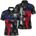 Personalized Smoke Texas Flag Dart Quarter-Zip, Patriotic Darts Dart VHM1099