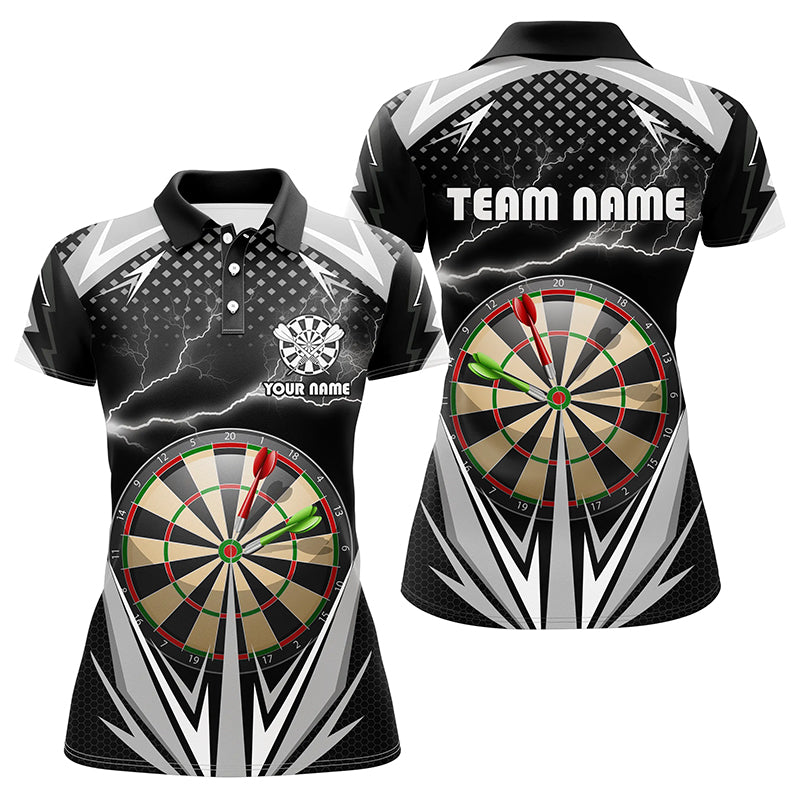 Personalized Thunder Black Dart Board Quarter-Zip Custom Dart Dart VHM1107