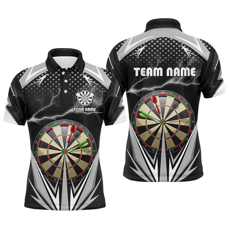 Personalized Thunder Black Dart Board Quarter-Zip Custom Dart Dart VHM1107