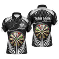 Personalized Thunder Black Dart Board Quarter-Zip Custom Dart Dart VHM1107