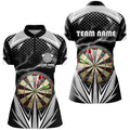 Personalized Thunder Black Dart Board Quarter-Zip Custom Dart Dart VHM1107
