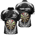 Personalized Thunder Black Dart Board Quarter-Zip Custom Dart Dart VHM1107