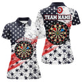 Personalized American Flag Darts Quarter-Zip Custom Dart Dart Team VHM1109