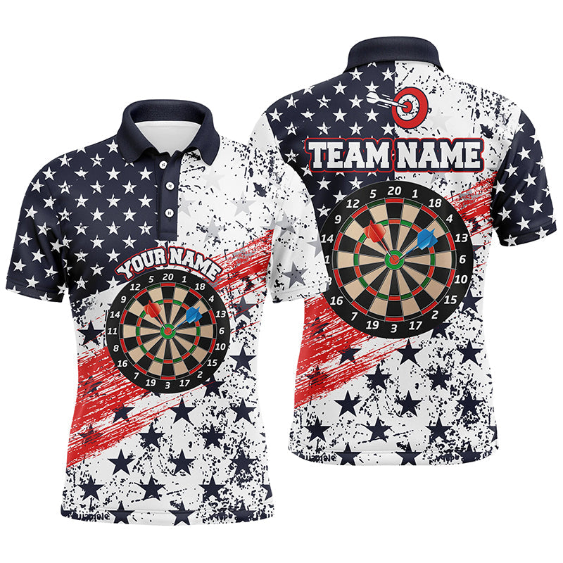 Personalized American Flag Darts Quarter-Zip Custom Dart Dart Team VHM1109