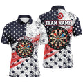 Personalized American Flag Darts Quarter-Zip Custom Dart Dart Team VHM1109