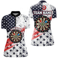 Personalized American Flag Darts Quarter-Zip Custom Dart Dart Team VHM1109