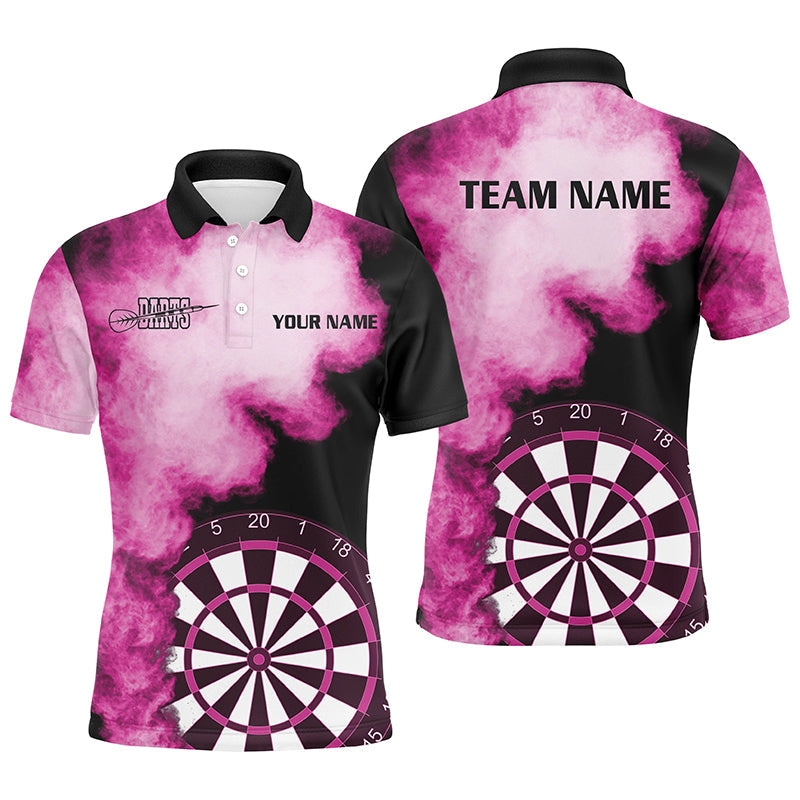 Personalized Pink Flame Darts Quarter-Zip Custom Dart Dart Team VHM1115
