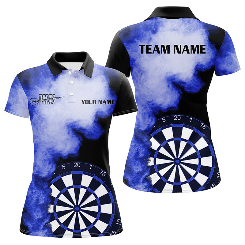 Personalized Blue Flame Darts Quarter-Zip Custom Dart Dart Team VHM1116