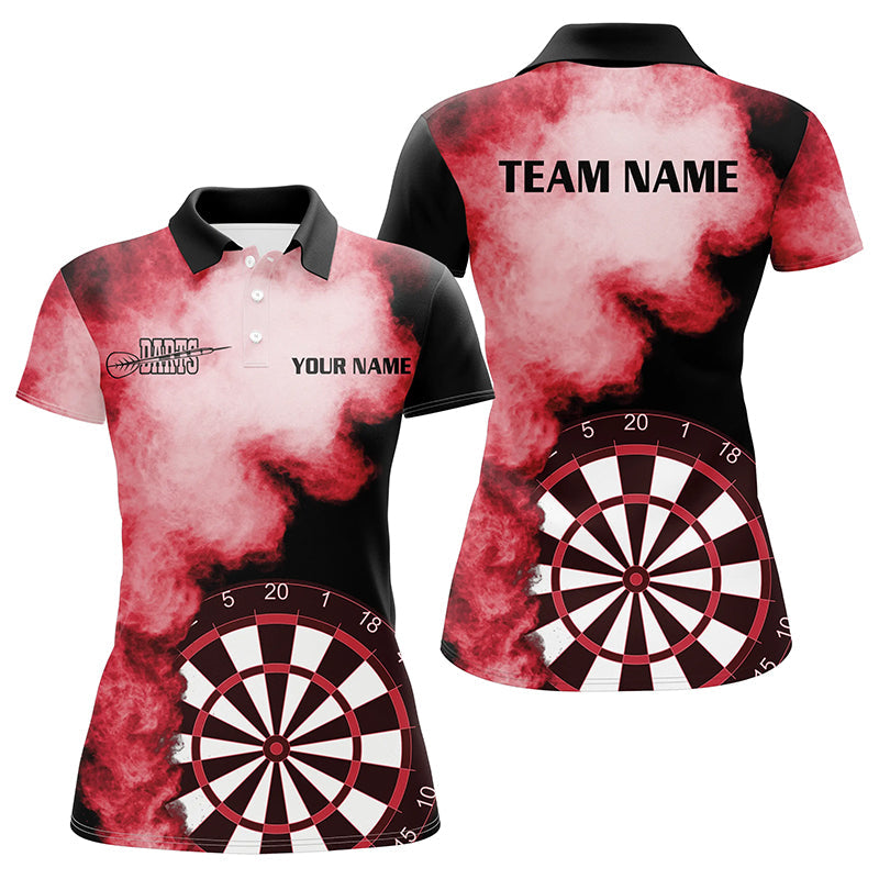 Personalized Flame Red Darts Quarter-Zip Custom Dart Dart Team VHM1117