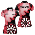 Personalized Flame Red Darts Quarter-Zip Custom Dart Dart Team VHM1117