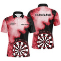 Personalized Flame Red Darts Quarter-Zip Custom Dart Dart Team VHM1117