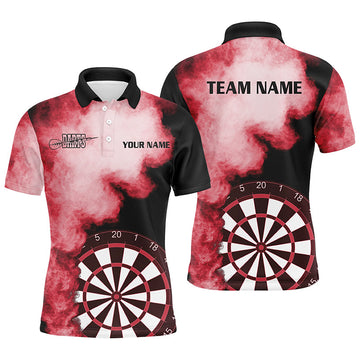 Personalized Flame Red Darts Quarter-Zip Custom Dart Dart Team VHM1117