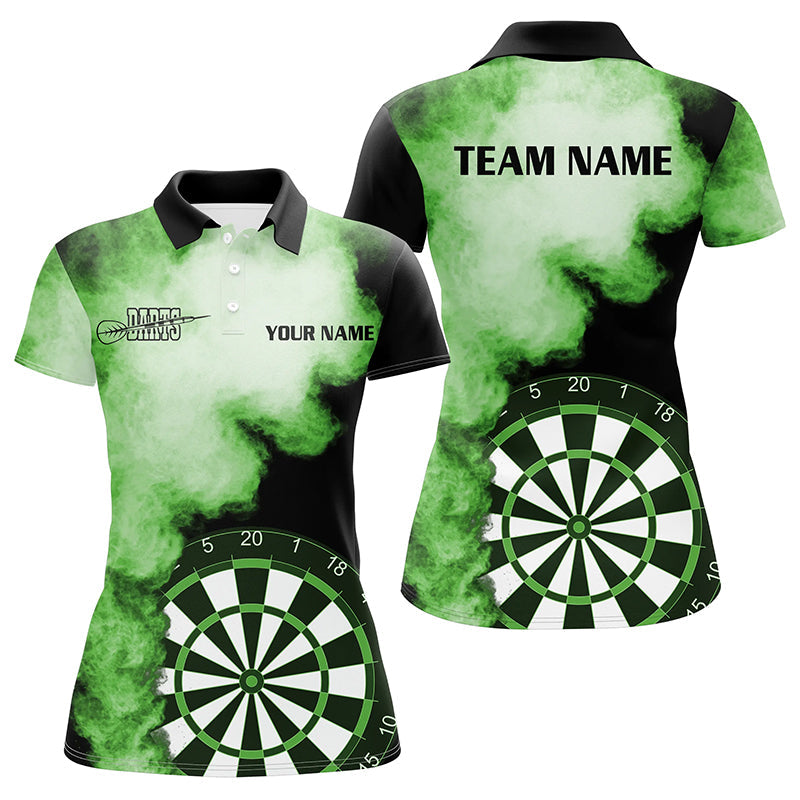 Personalized Green Flame Darts Quarter-Zip Custom Dart Dart Team VHM1118