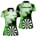 Personalized Green Flame Darts Quarter-Zip Custom Dart Dart Team VHM1118