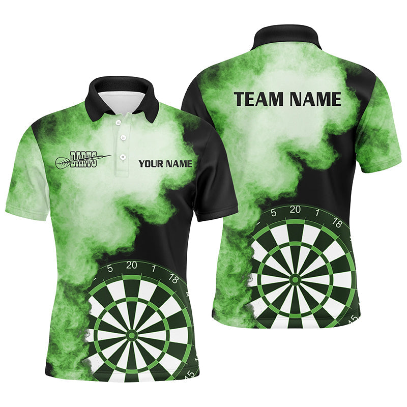 Personalized Green Flame Darts Quarter-Zip Custom Dart Dart Team VHM1118