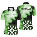 Personalized Green Flame Darts Quarter-Zip Custom Dart Dart Team VHM1118