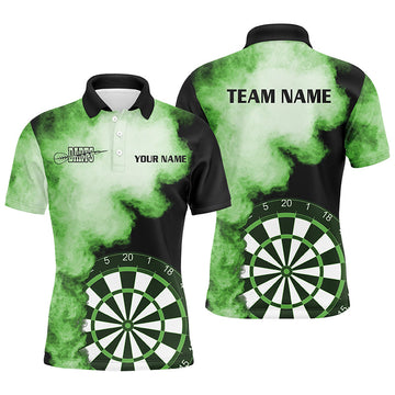 Personalized Green Flame Darts Quarter-Zip Custom Dart Dart Team VHM1118