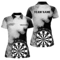 Personalized Black White Fire Dart Quarter-Zip Custom Dart Dart Team VHM1119