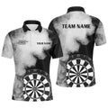 Personalized Black White Fire Dart Quarter-Zip Custom Dart Dart Team VHM1119