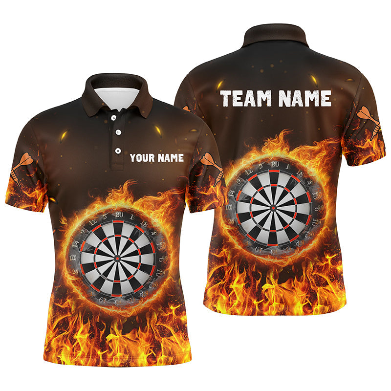 Personalized Fire Flame Dartboard Dart 3D Quarter-Zip, Custom Women Dart VHM1082