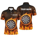 Personalized Fire Flame Dartboard Dart 3D Quarter-Zip, Custom Women Dart VHM1082