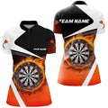 Personalized Fire Flame Dartboard Dart 3D Quarter-Zip, Custom Women Dart VHM1083