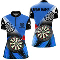 Personalized Blue Darts Quarter-Zip, Dart Team Custom Dart Apparel VHM1086